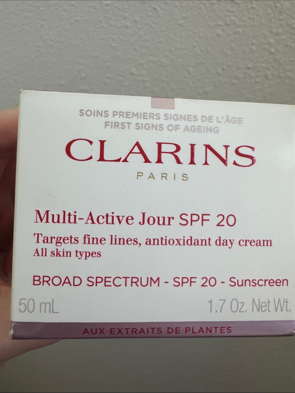 Clarins Multi-Active Jour SPF 20 Day Cream - New and sealed